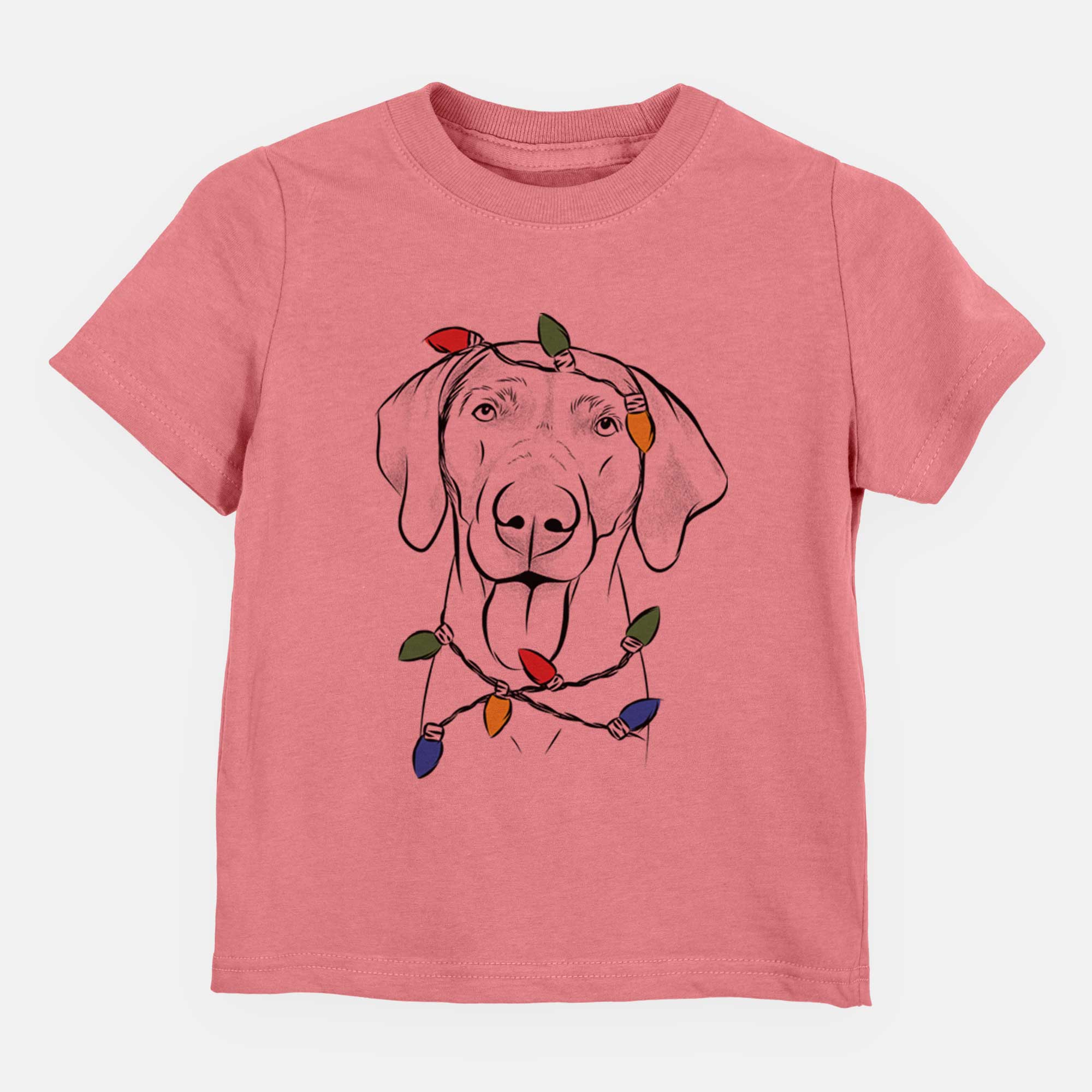 Christmas Lights Jackson the Weimaraner - Kids/Youth/Toddler Shirt