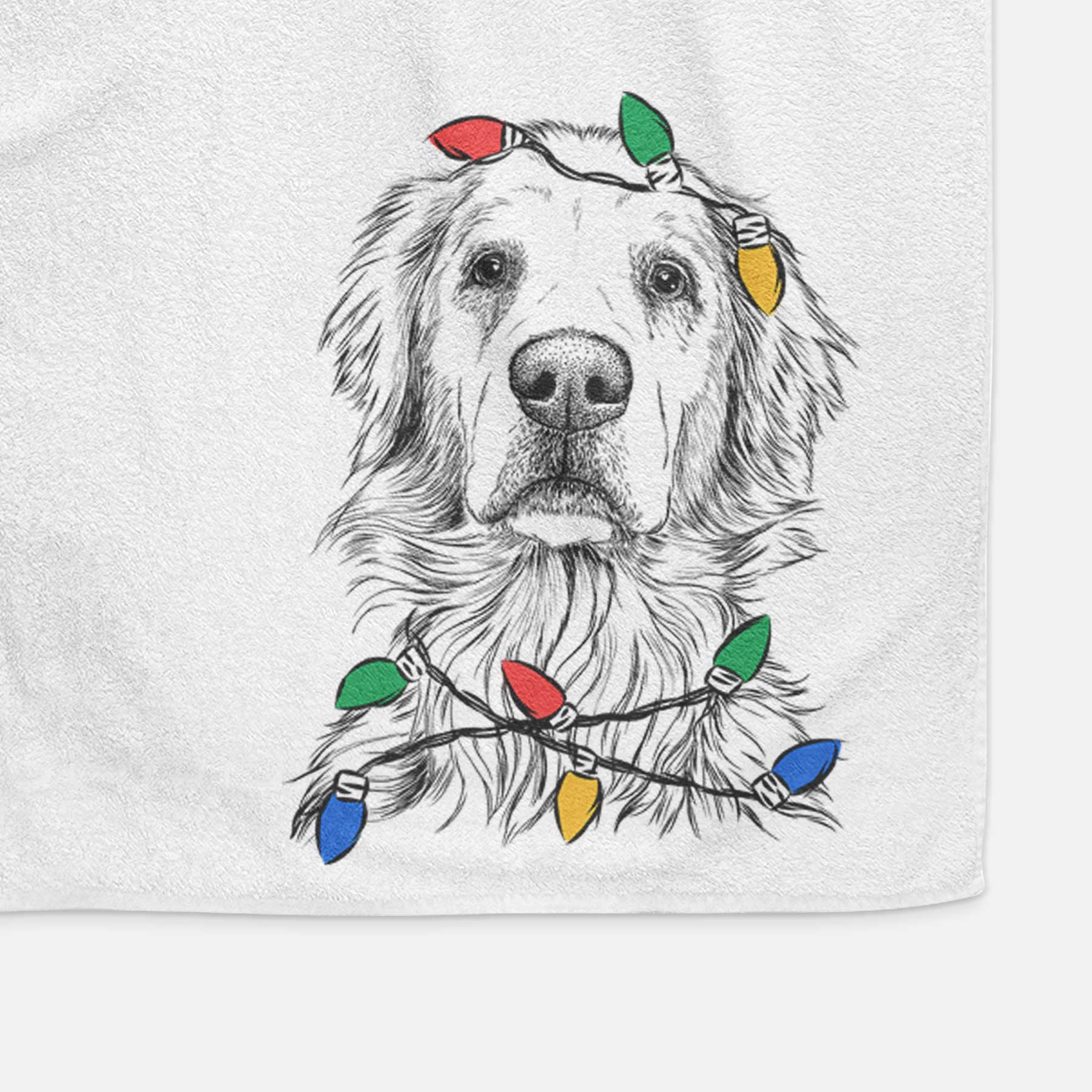 Jake aroni the Golden Retriever Decorative Hand Towel