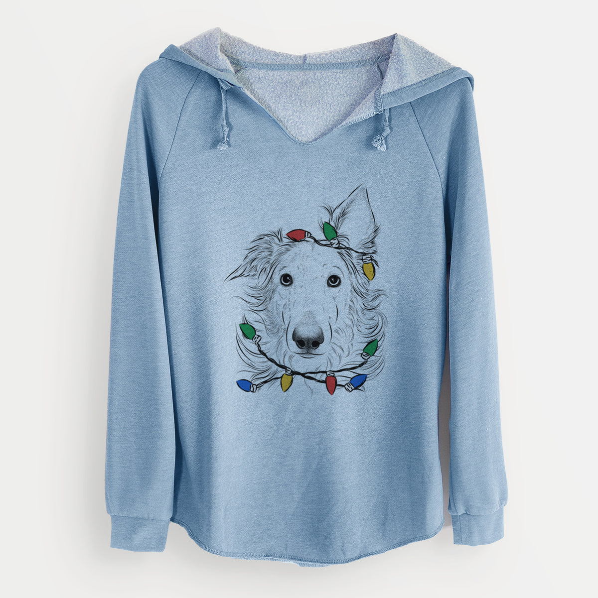 Christmas Lights Jasha the Borzoi - Cali Wave Hooded Sweatshirt