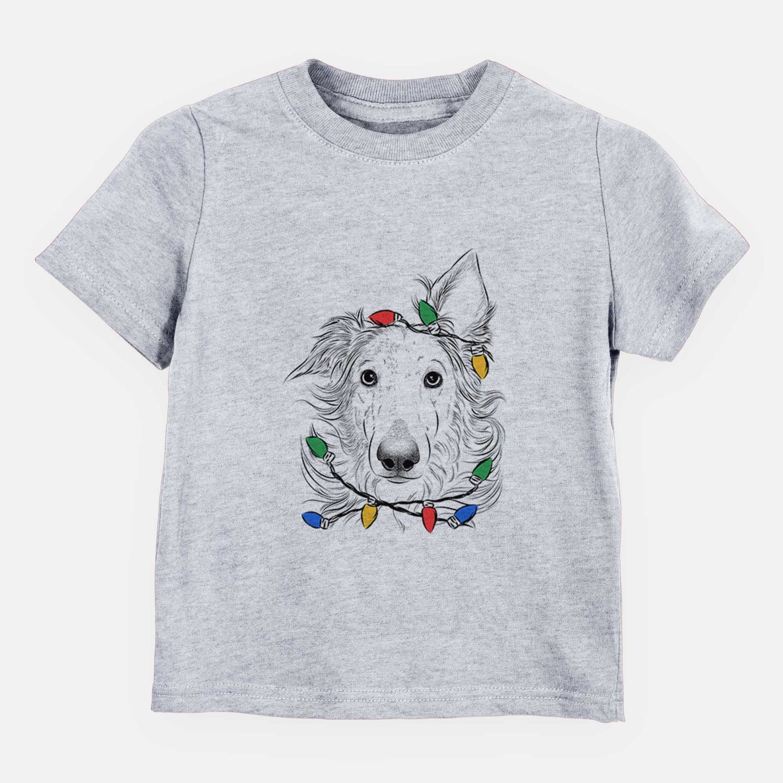 Christmas Lights Jasha the Borzoi - Kids/Youth/Toddler Shirt