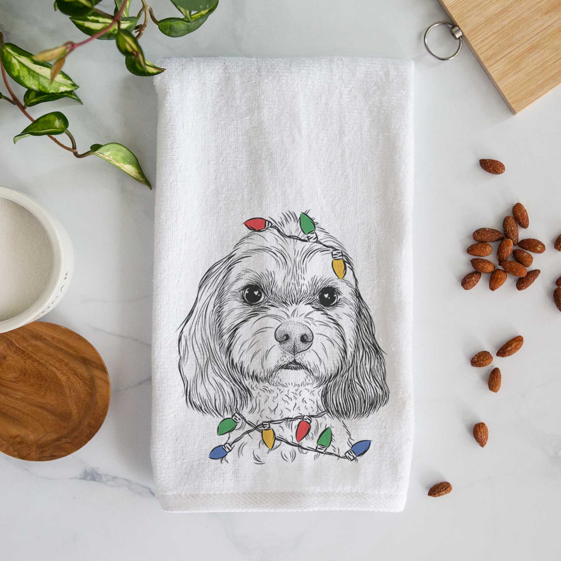 Jasper Diggins the Cavapoo Decorative Hand Towel