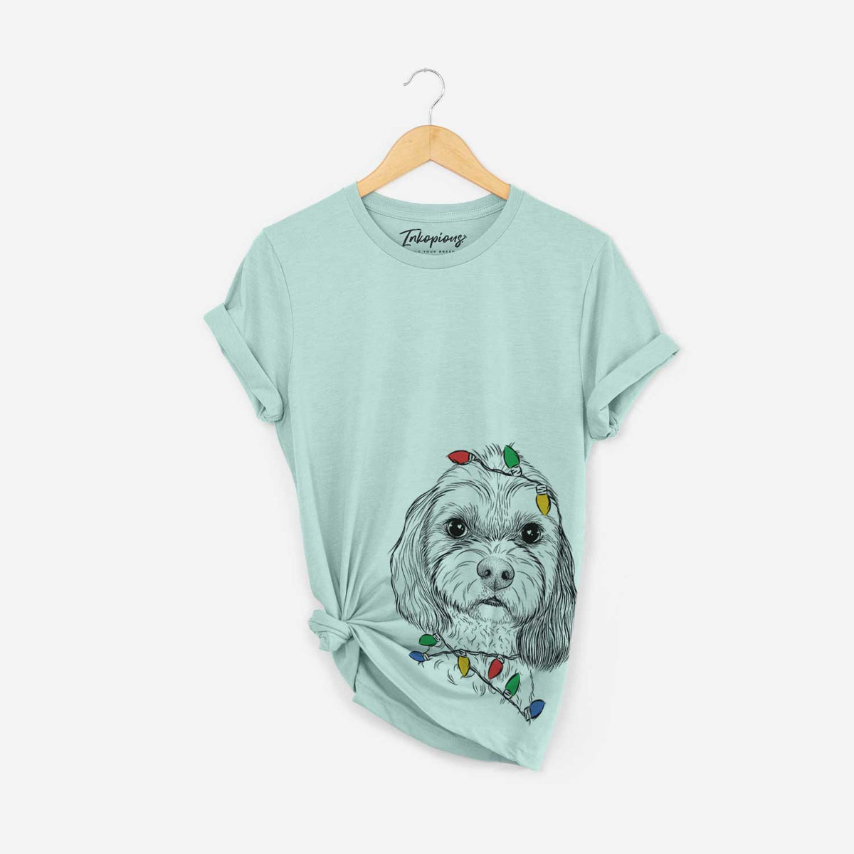 Christmas Lights Jasper Diggins the Cavapoo - Unisex Crewneck