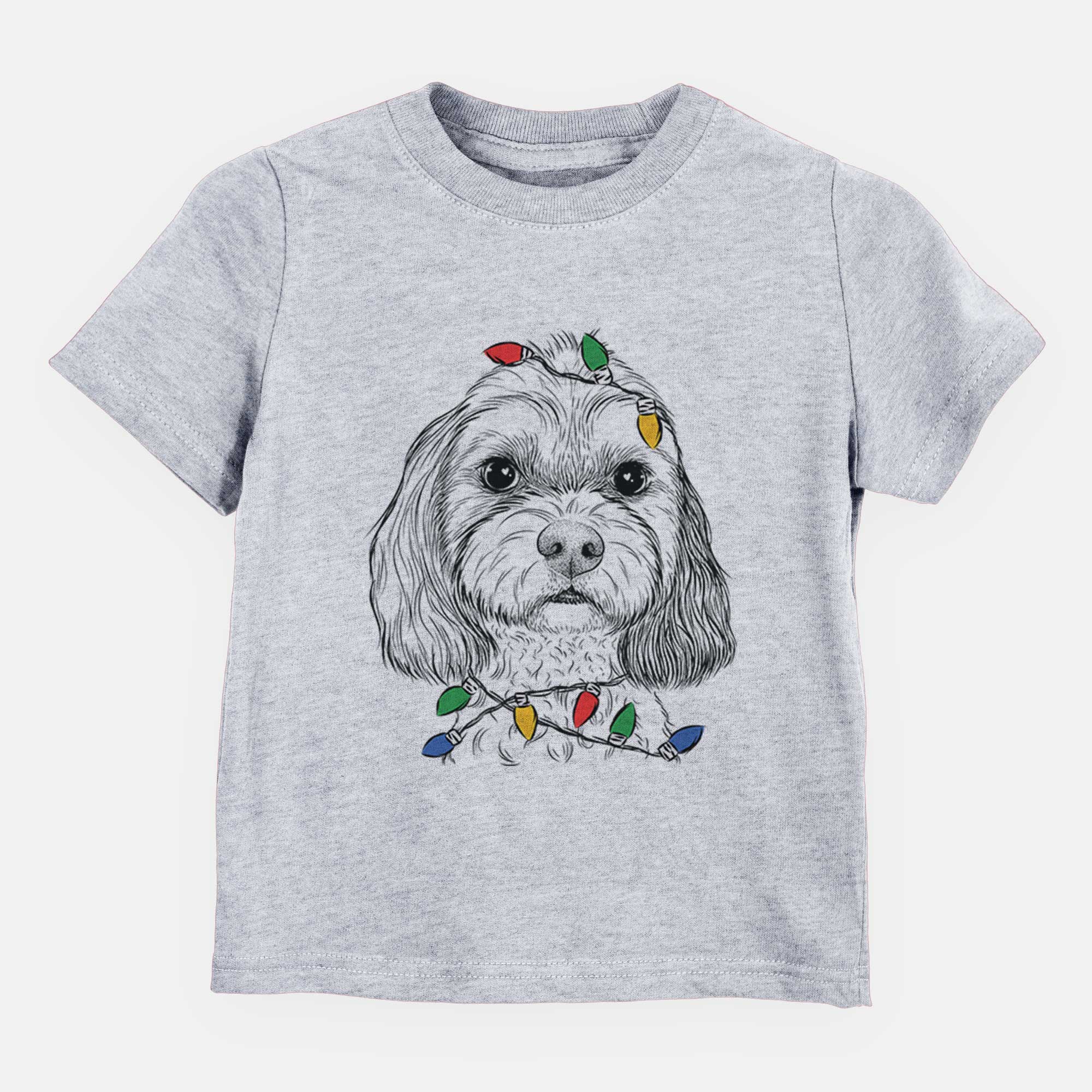 Christmas Lights Jasper Diggins the Cavapoo - Kids/Youth/Toddler Shirt