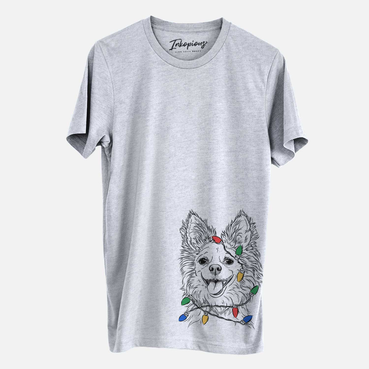 Christmas Lights Jasper the Pomchi - Unisex Crewneck