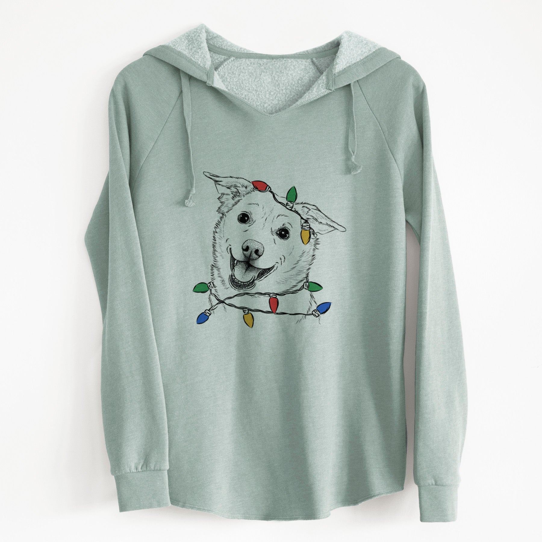 Christmas Lights Jazz the Lab Mix - Cali Wave Hooded Sweatshirt