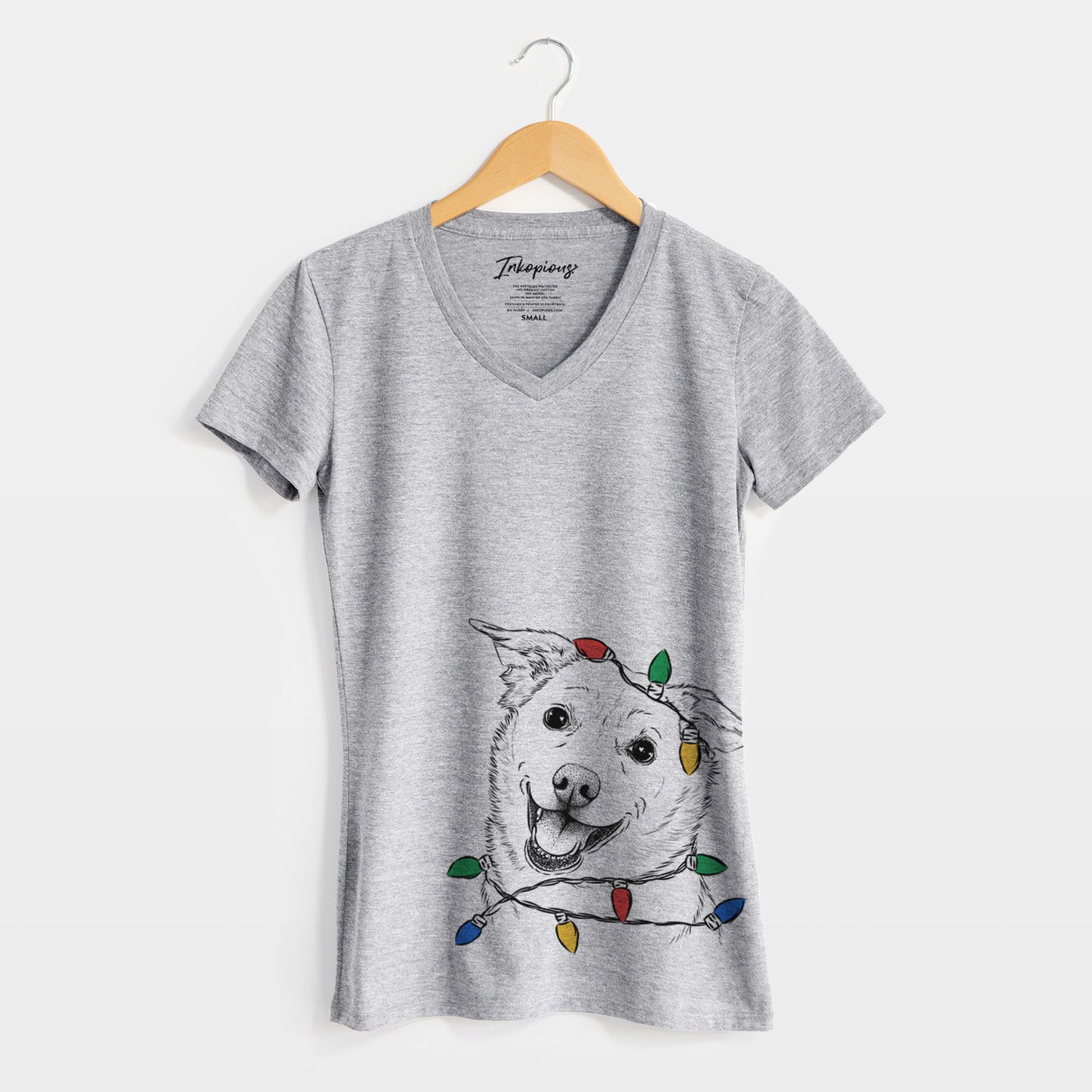 Christmas Lights Jazz the Lab Mix - Women's Perfect V-neck Shirt