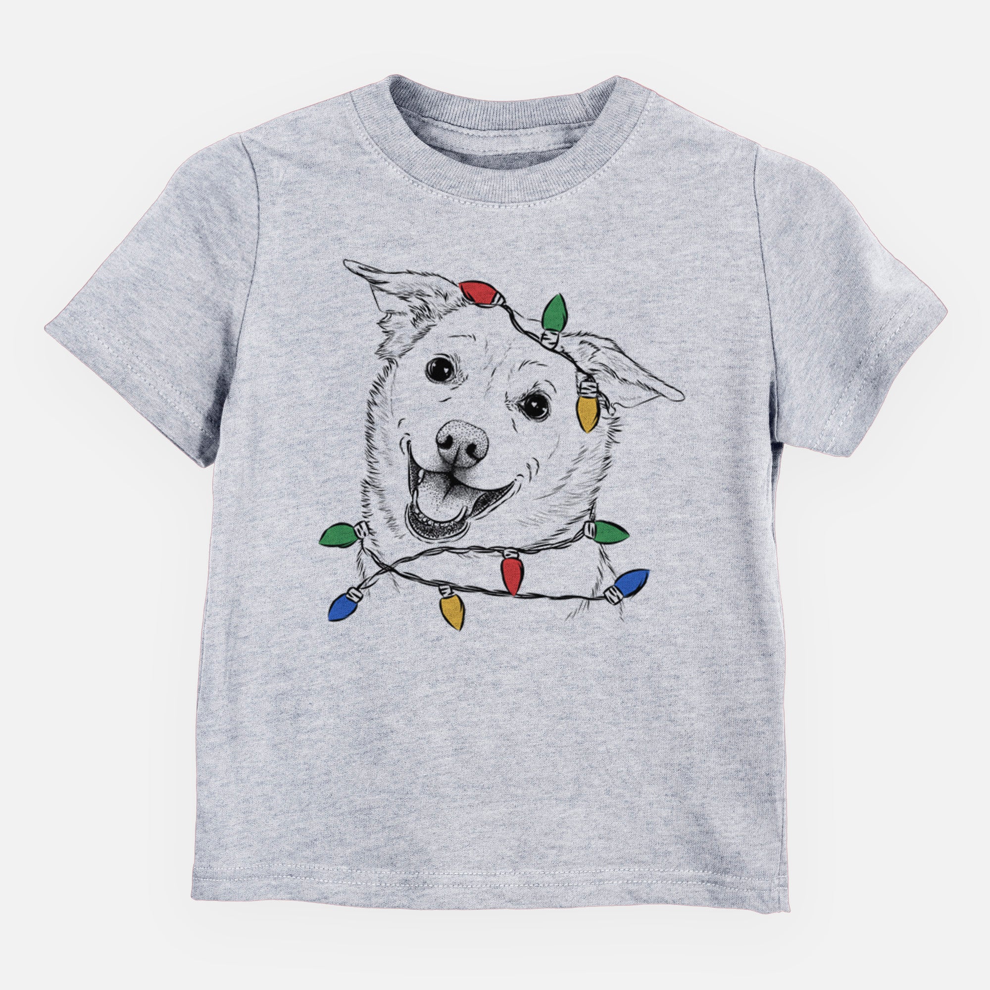 Christmas Lights Jazz the Lab Mix - Kids/Youth/Toddler Shirt