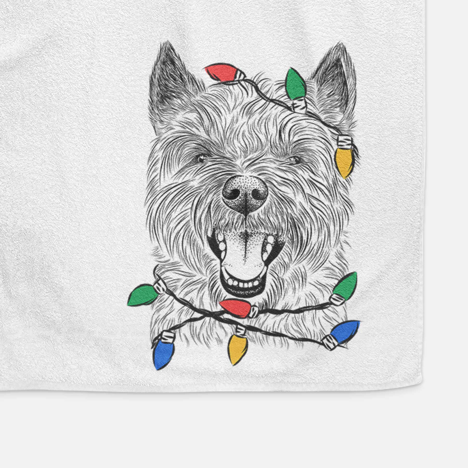 Jeff the Cairn Terrier Decorative Hand Towel