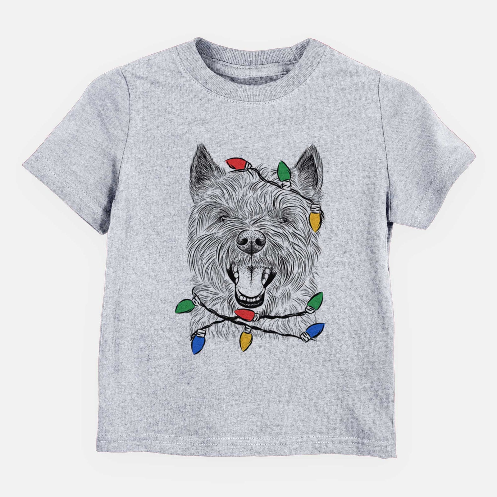Christmas Lights Jeff the Cairn Terrier - Kids/Youth/Toddler Shirt