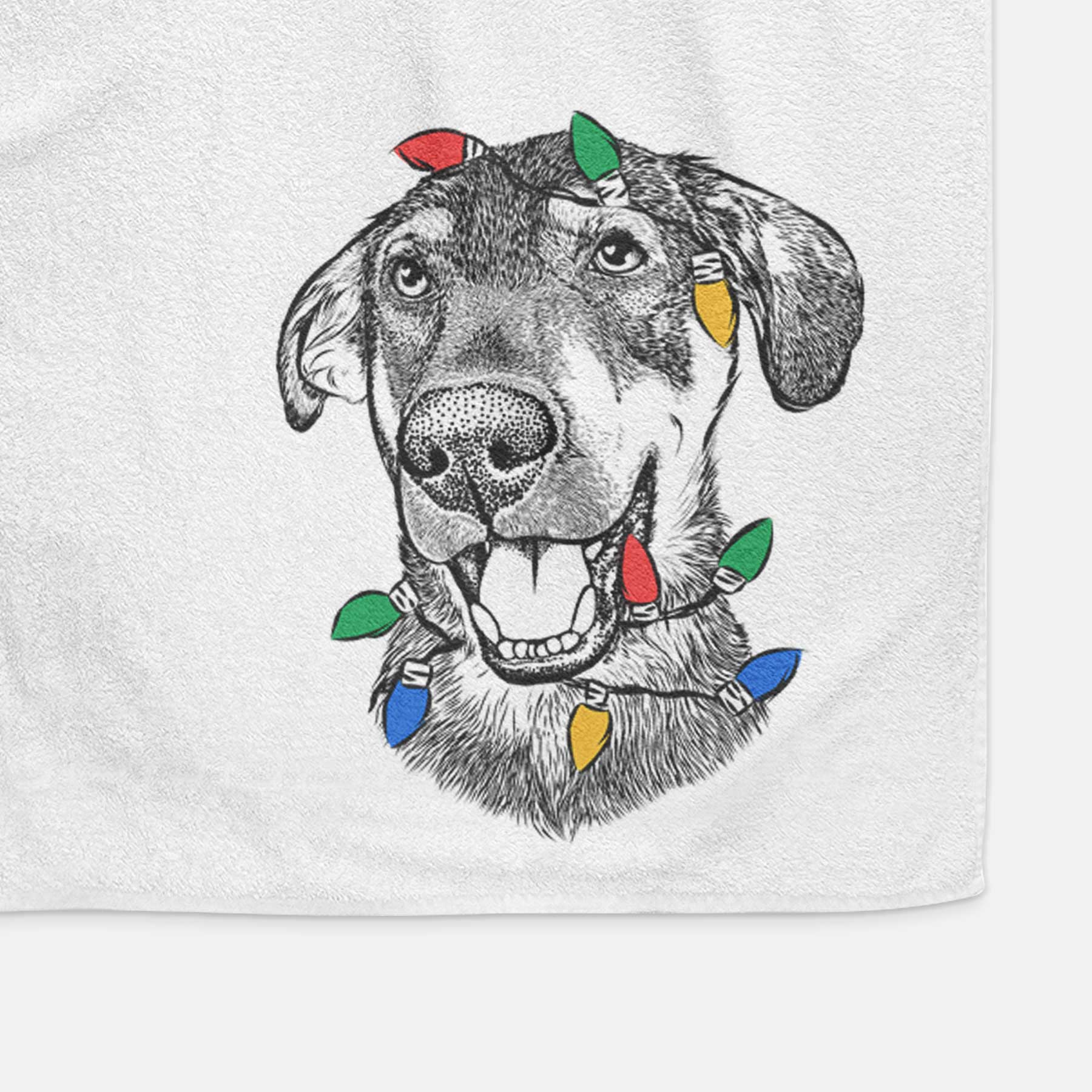 Jet the Mixed Breed Decorative Hand Towel