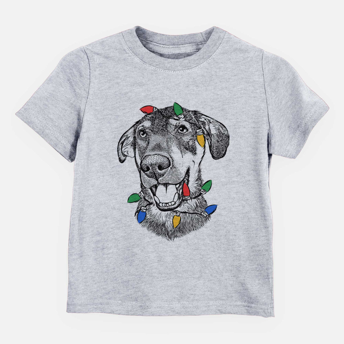 Christmas Lights Jet the Mixed Breed - Kids/Youth/Toddler Shirt
