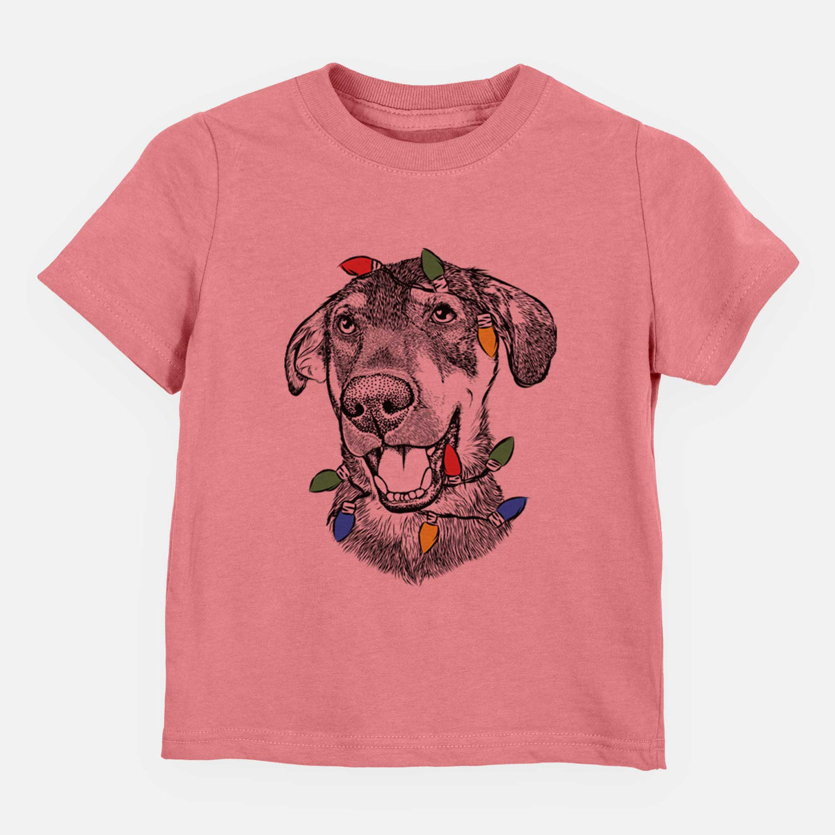 Christmas Lights Jet the Mixed Breed - Kids/Youth/Toddler Shirt