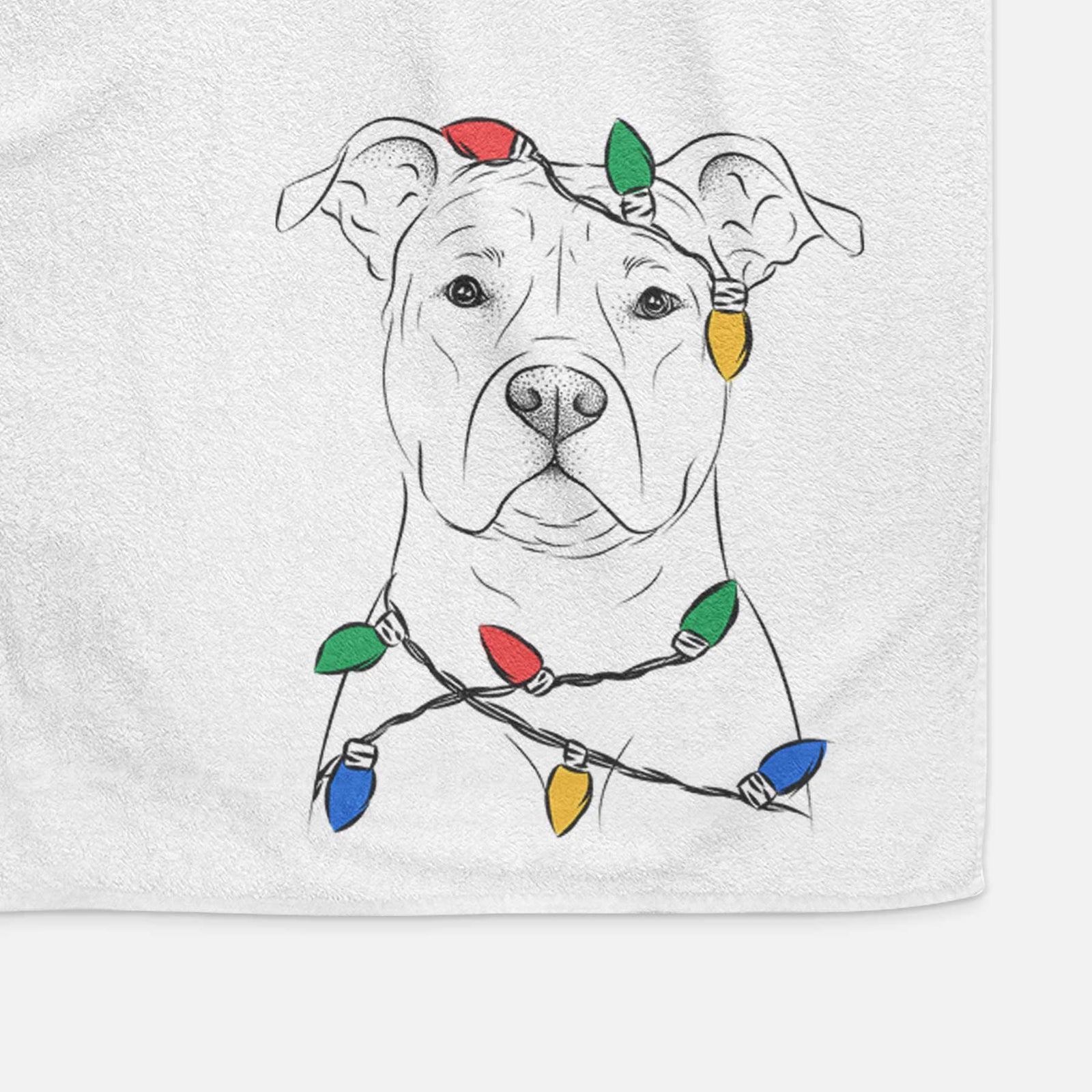 Jethro the American Staffordshire Terrier Decorative Hand Towel