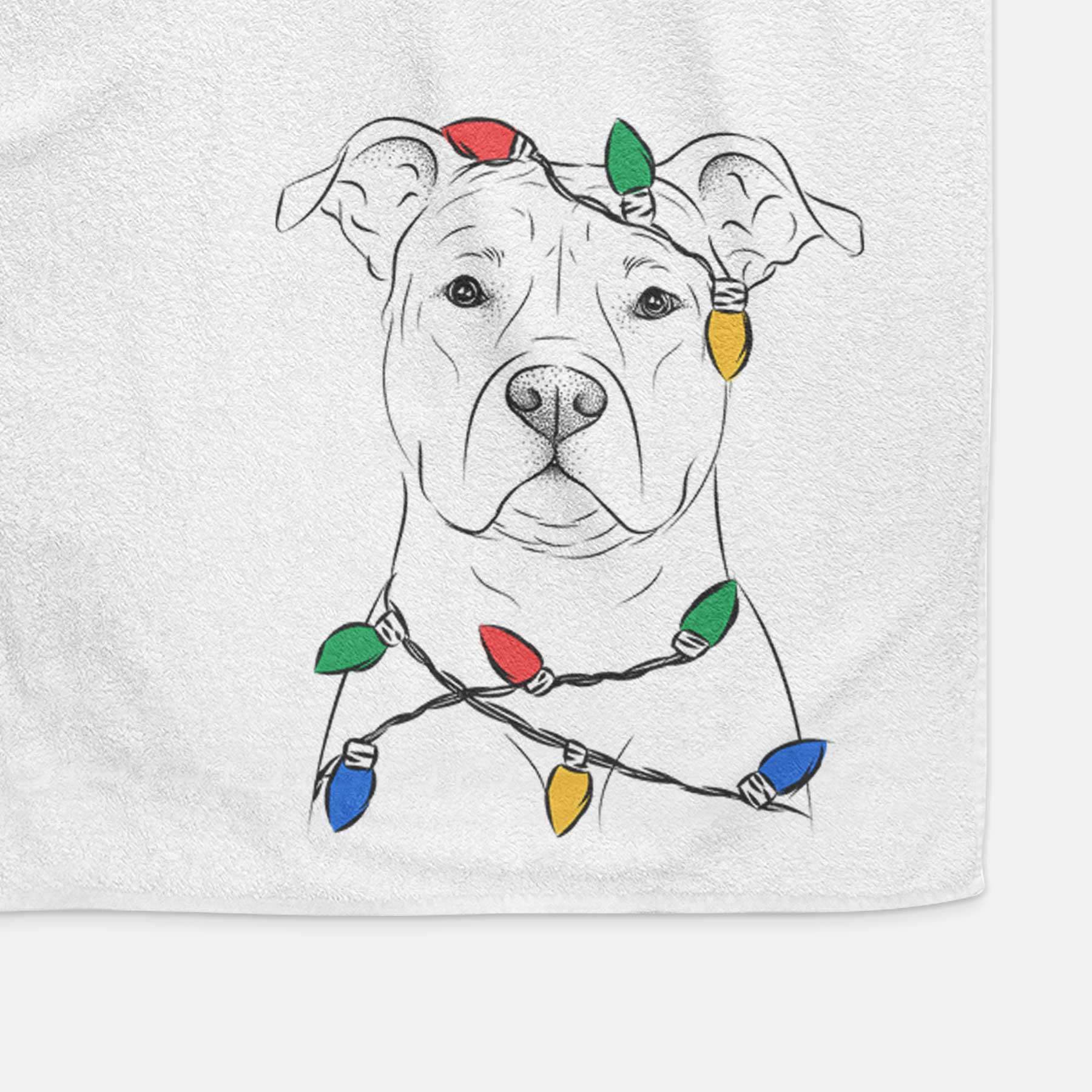 Jethro the American Staffordshire Terrier Decorative Hand Towel