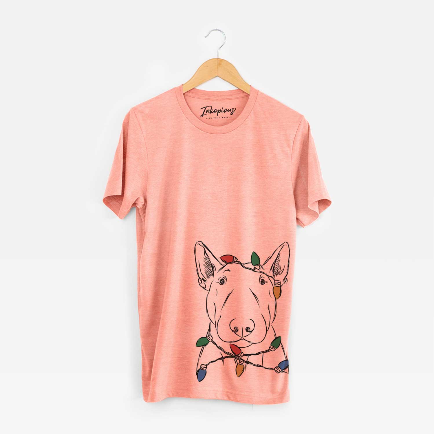 Christmas Lights Jett the Bull Terrier - Unisex Crewneck