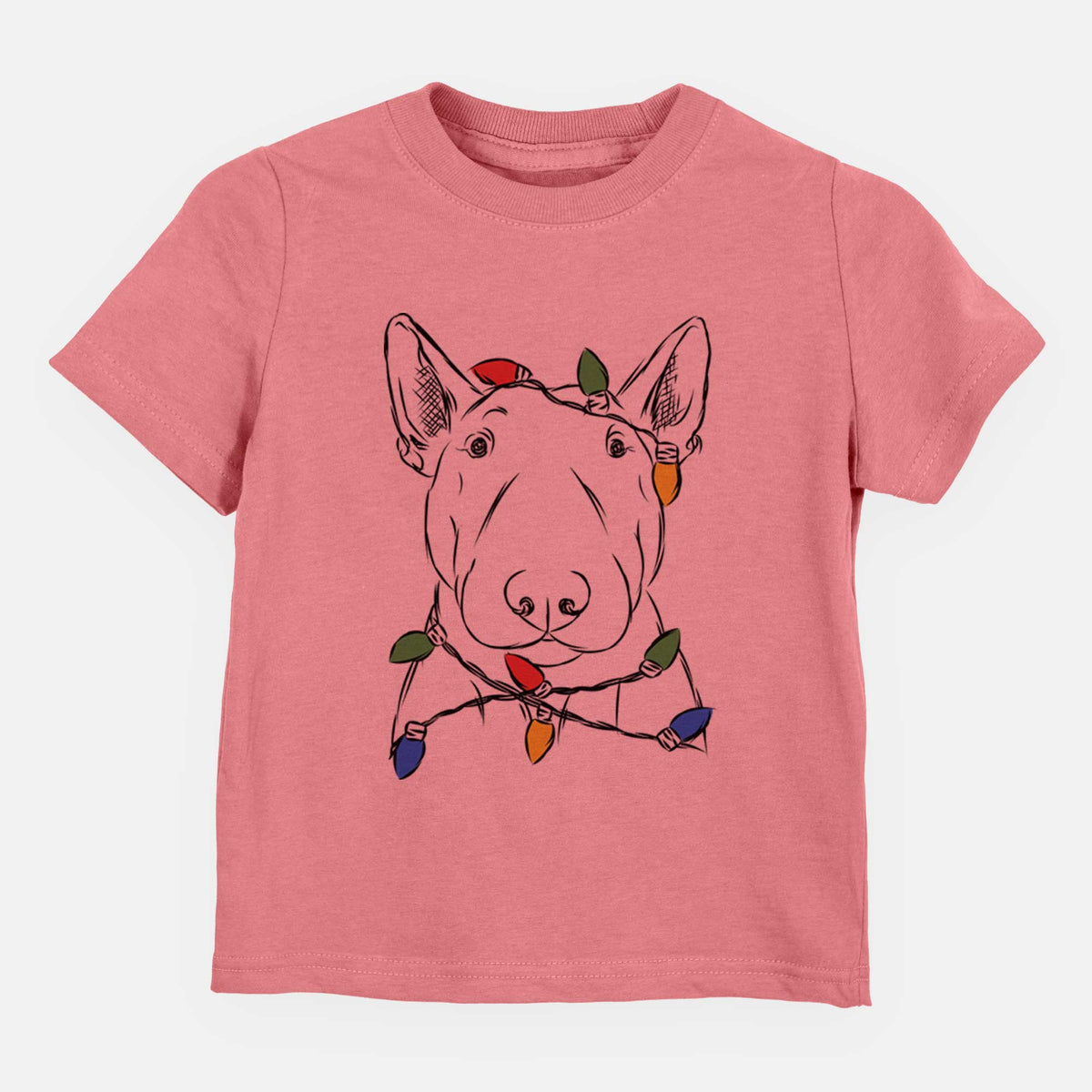 Christmas Lights Jett the Bull Terrier - Kids/Youth/Toddler Shirt