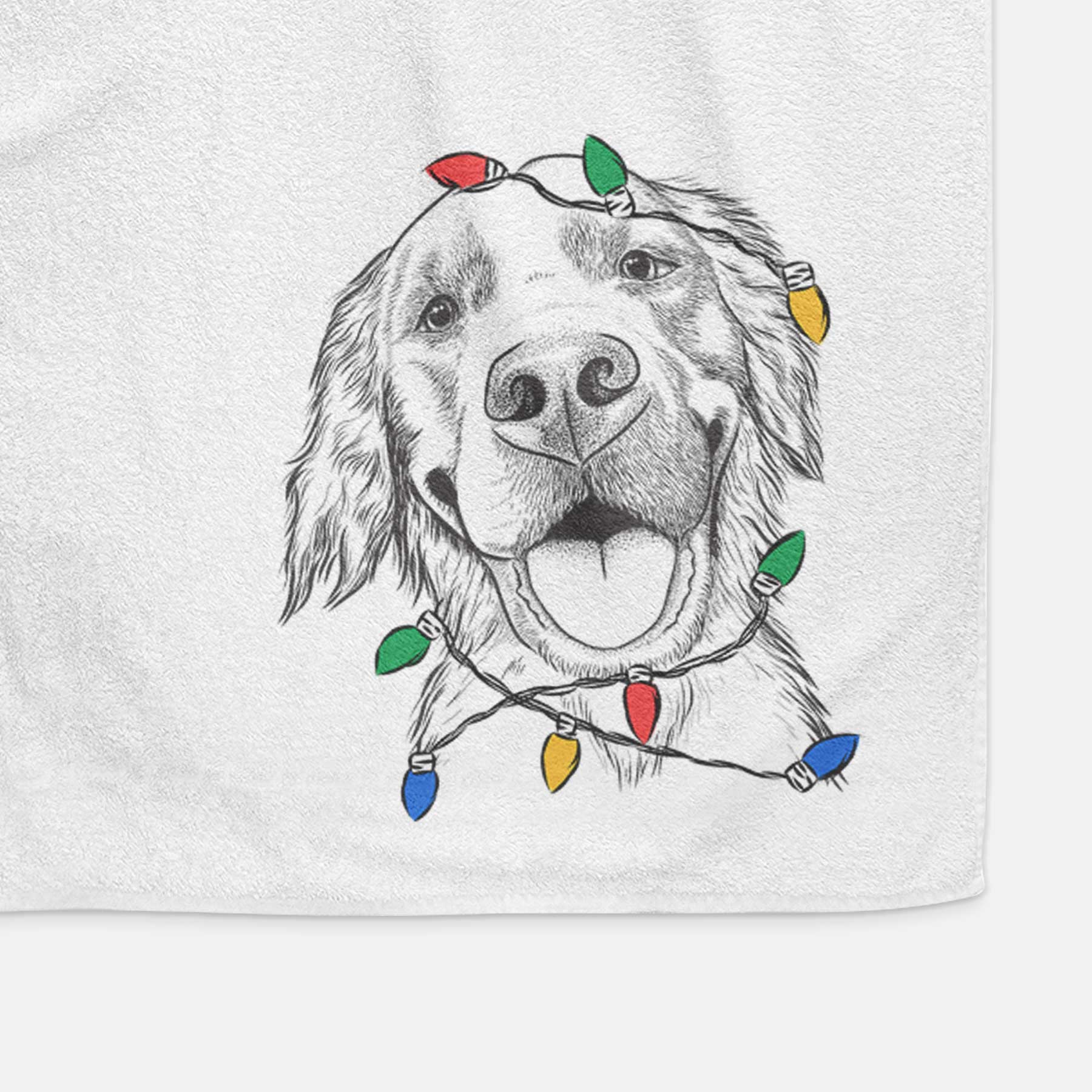 Jordy the Golden Retriever Decorative Hand Towel