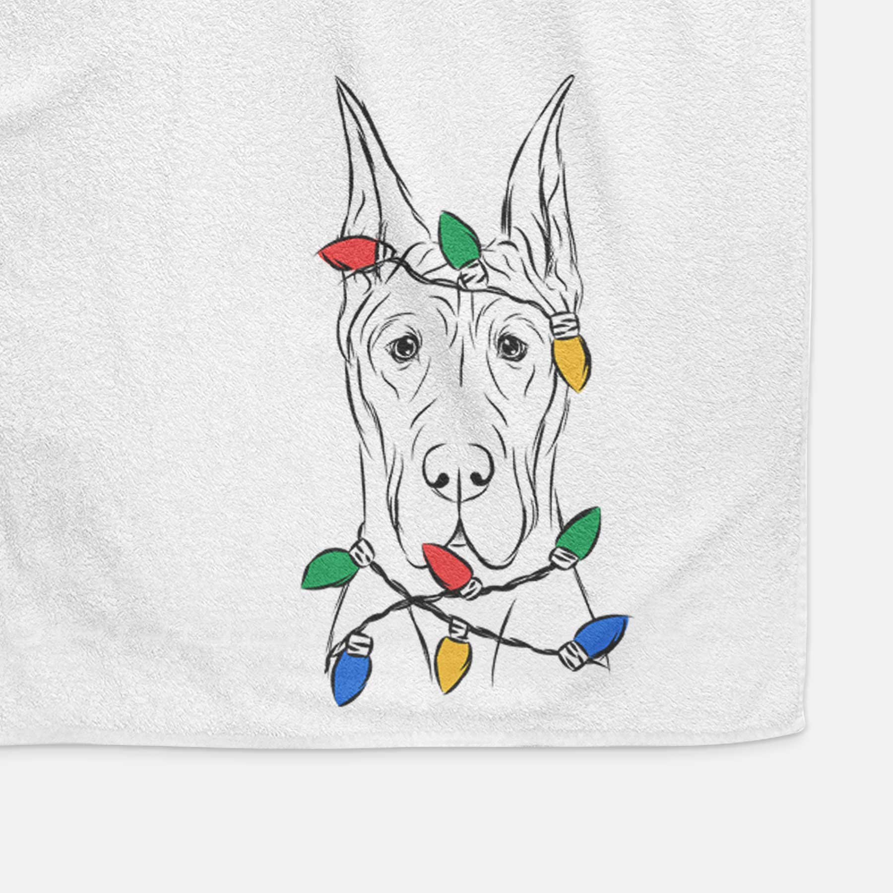 Jude the Great Dane Decorative Hand Towel