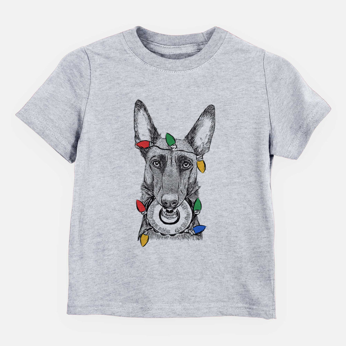 Christmas Lights Juno the Belgian Malinois - Kids/Youth/Toddler Shirt