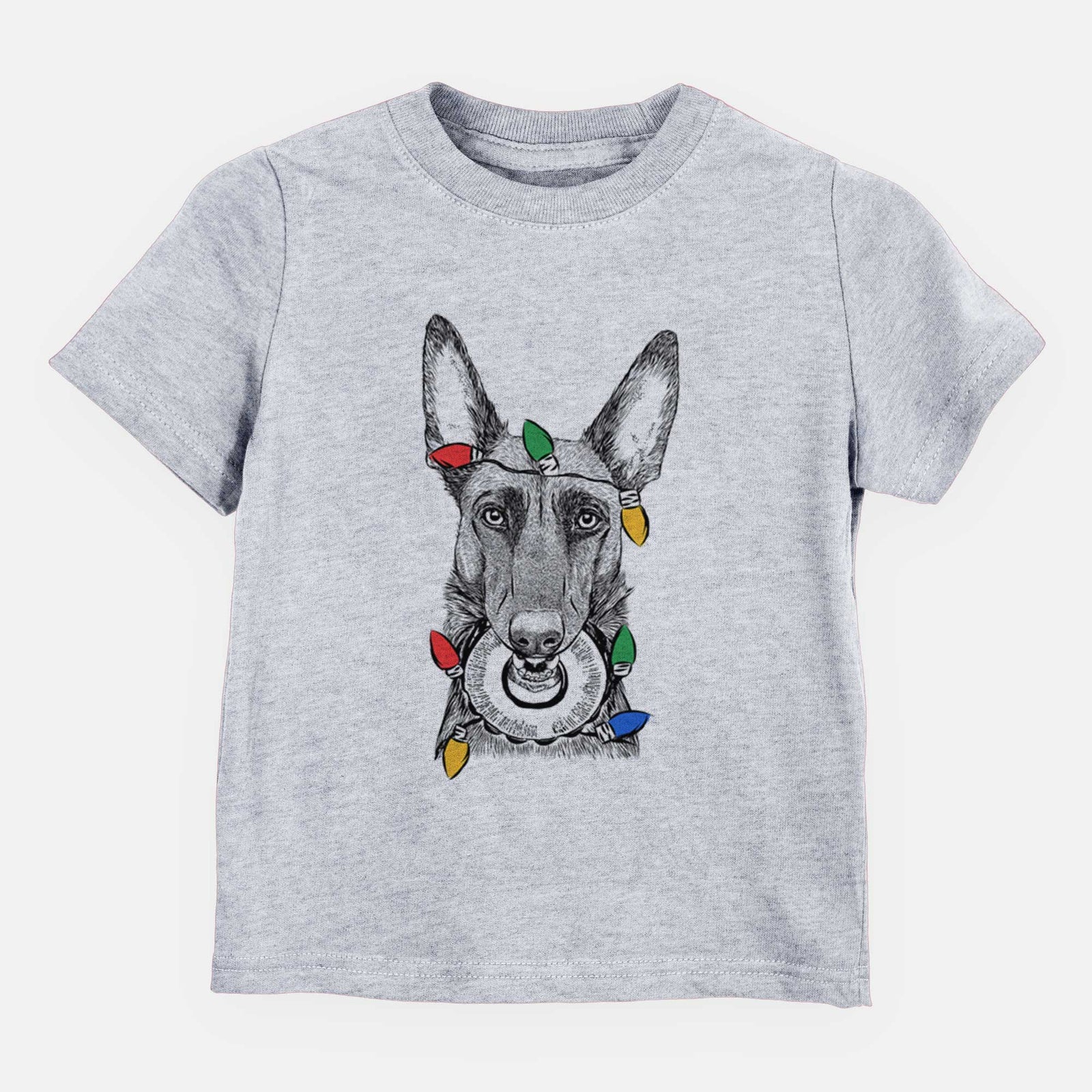 Christmas Lights Juno the Belgian Malinois - Kids/Youth/Toddler Shirt