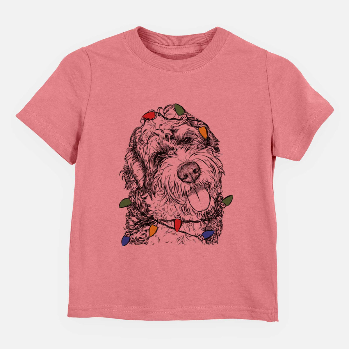 Christmas Lights Kaci the Bernedoodle - Kids/Youth/Toddler Shirt