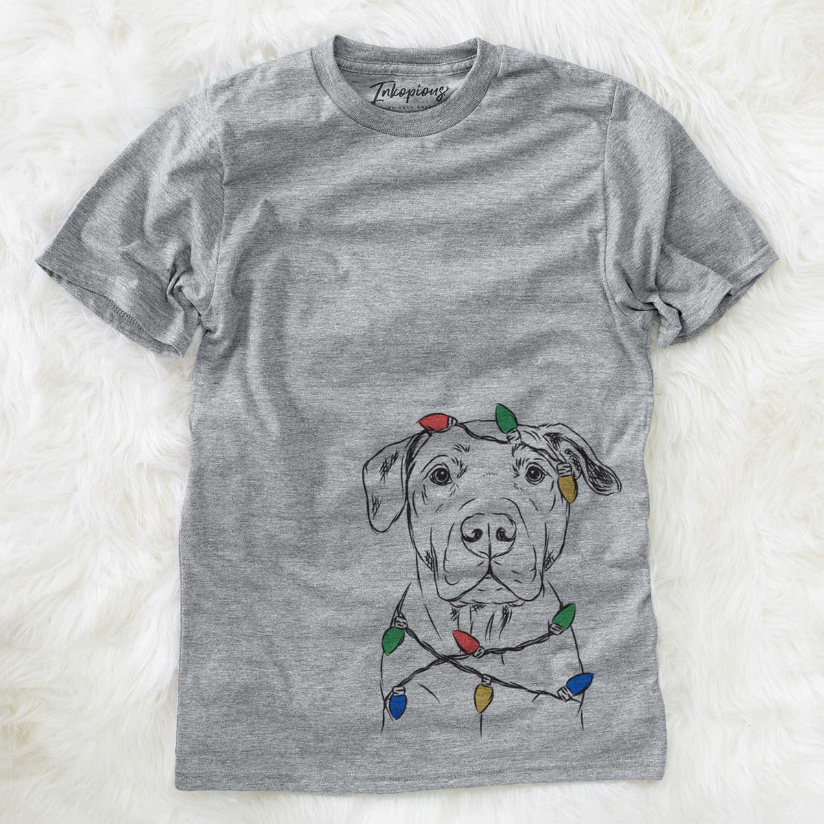 Christmas Lights Kadin the Pitbull - Unisex Crewneck