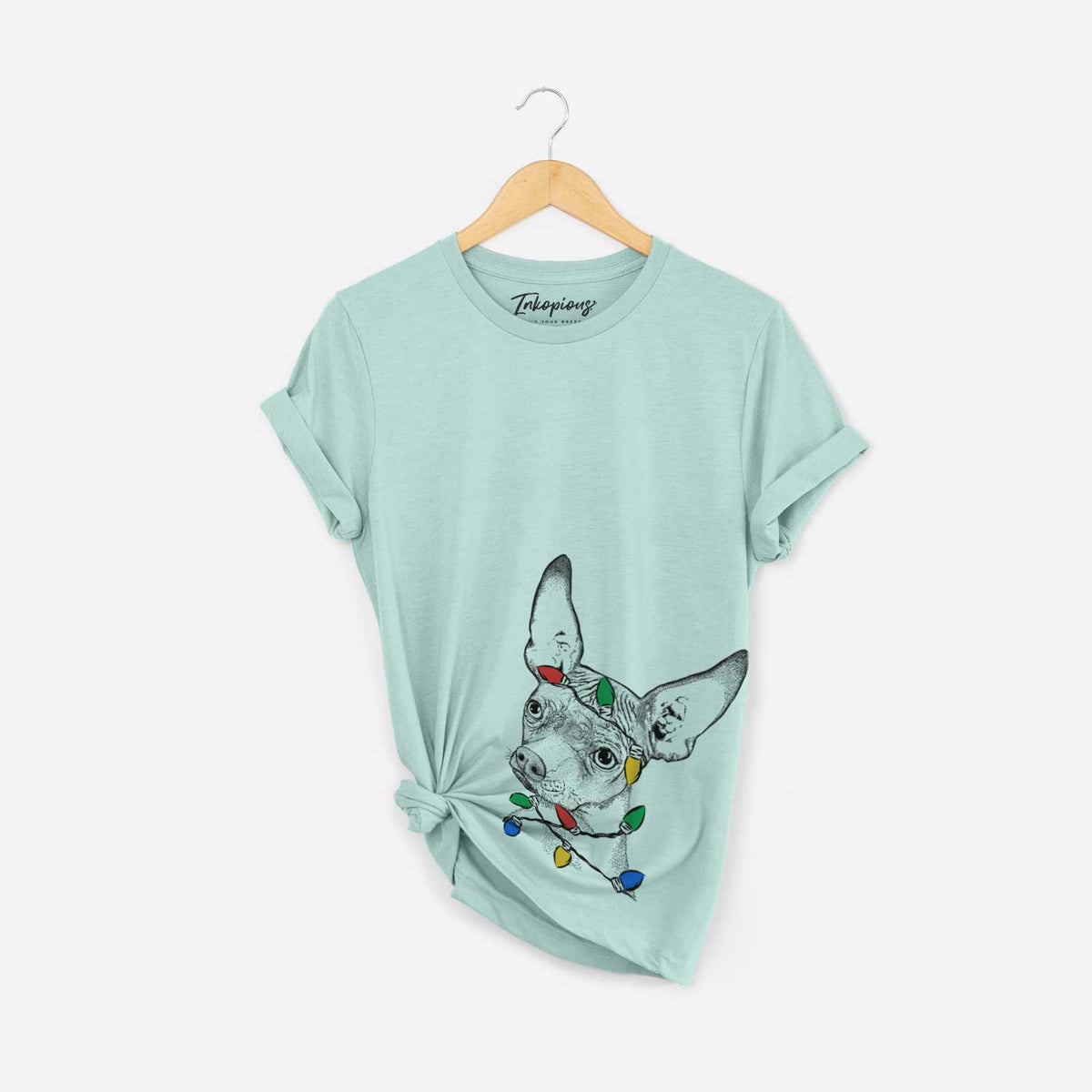 Christmas Lights Kahlo the Xoloitzcuintli - Unisex Crewneck