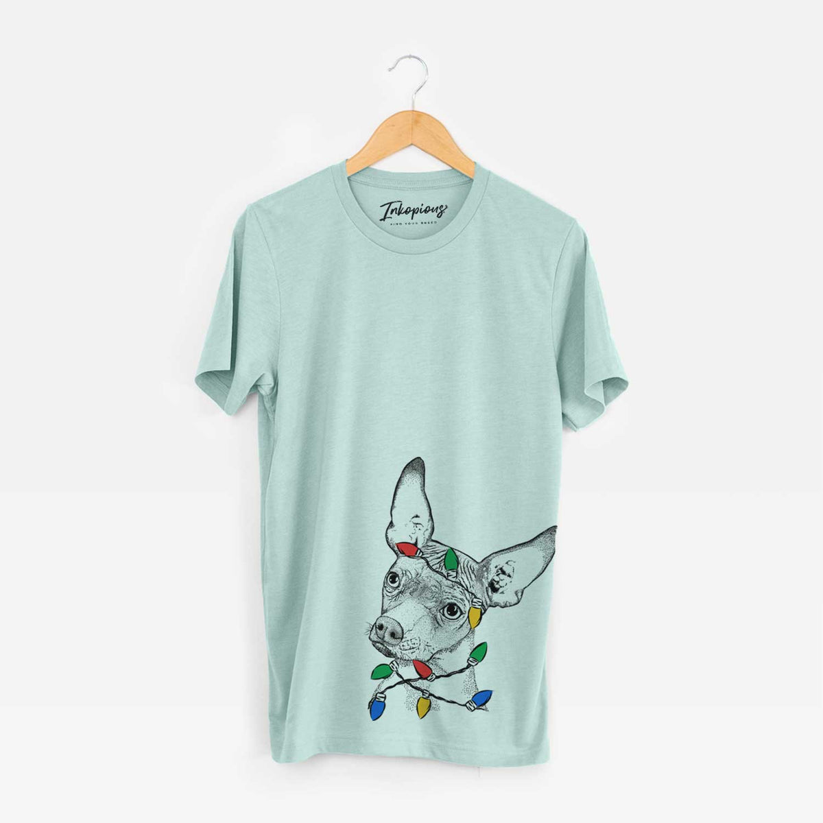 Christmas Lights Kahlo the Xoloitzcuintli - Unisex Crewneck