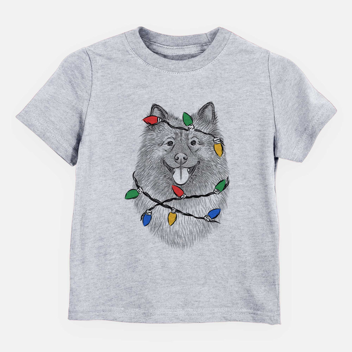 Christmas Lights Kai the Keeshond - Kids/Youth/Toddler Shirt