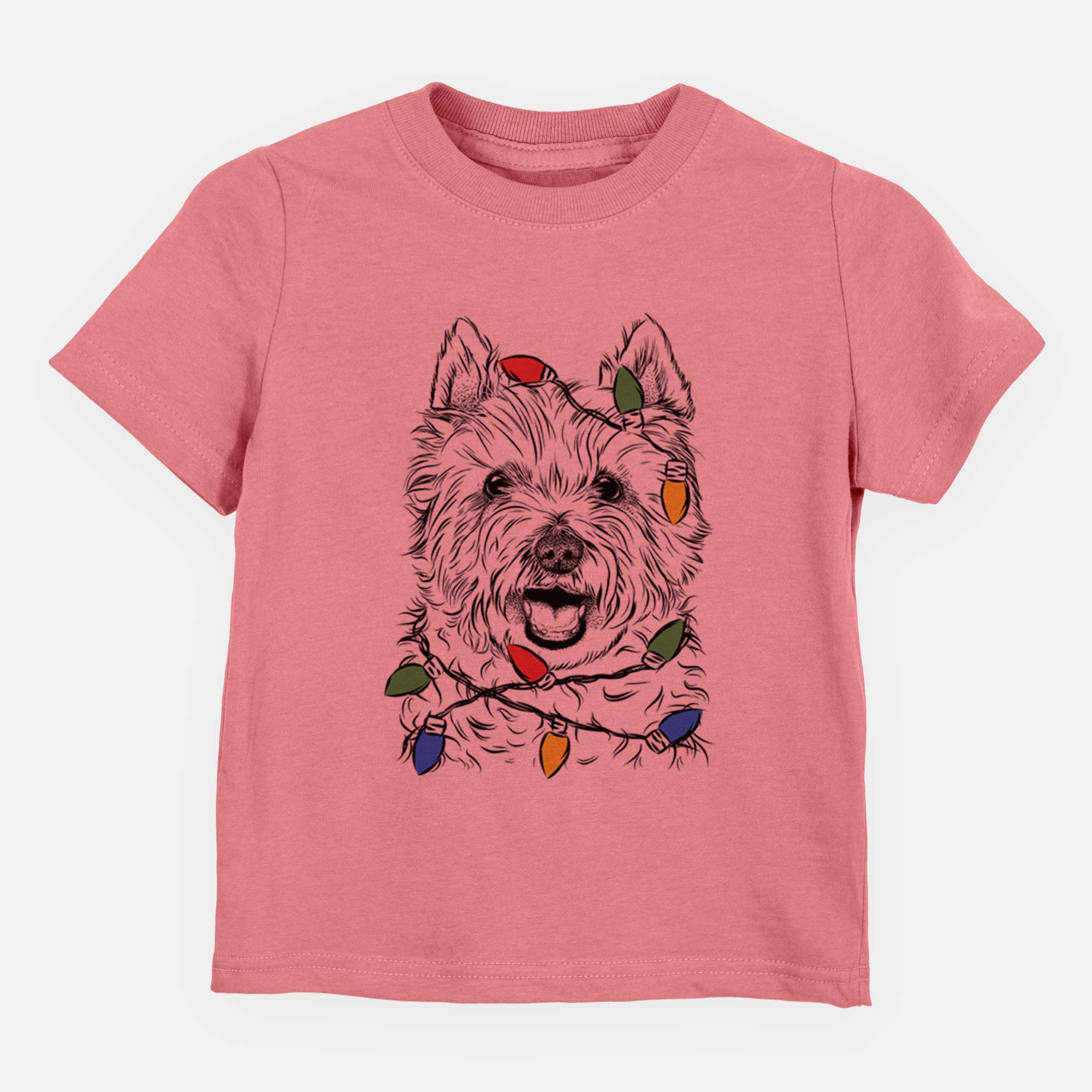 Christmas Lights Kami the West Highland Terrier - Kids/Youth/Toddler Shirt