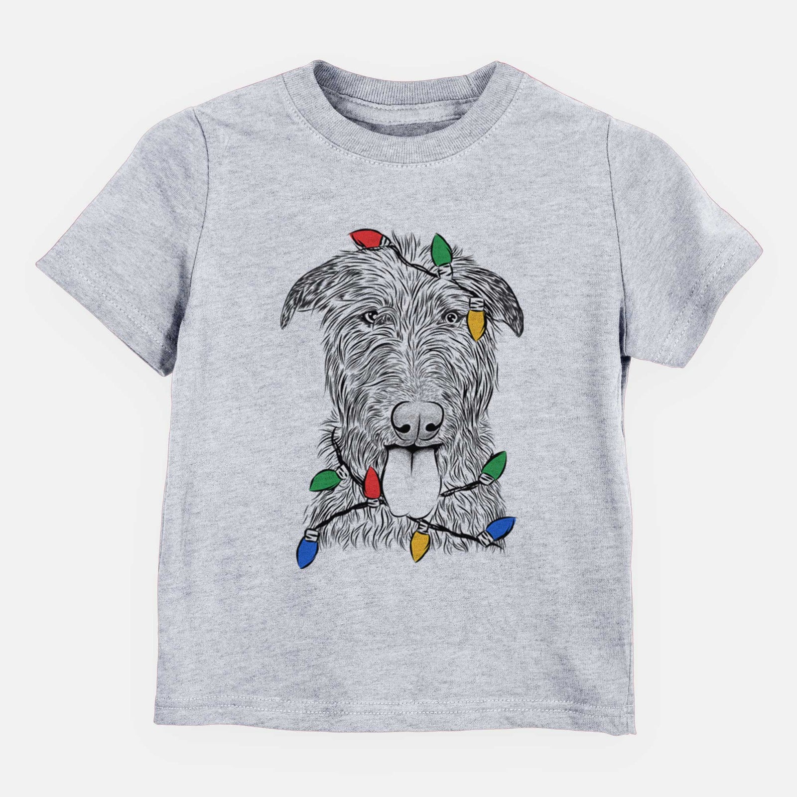 Christmas Lights Keeva the Irish Wolfhound - Kids/Youth/Toddler Shirt