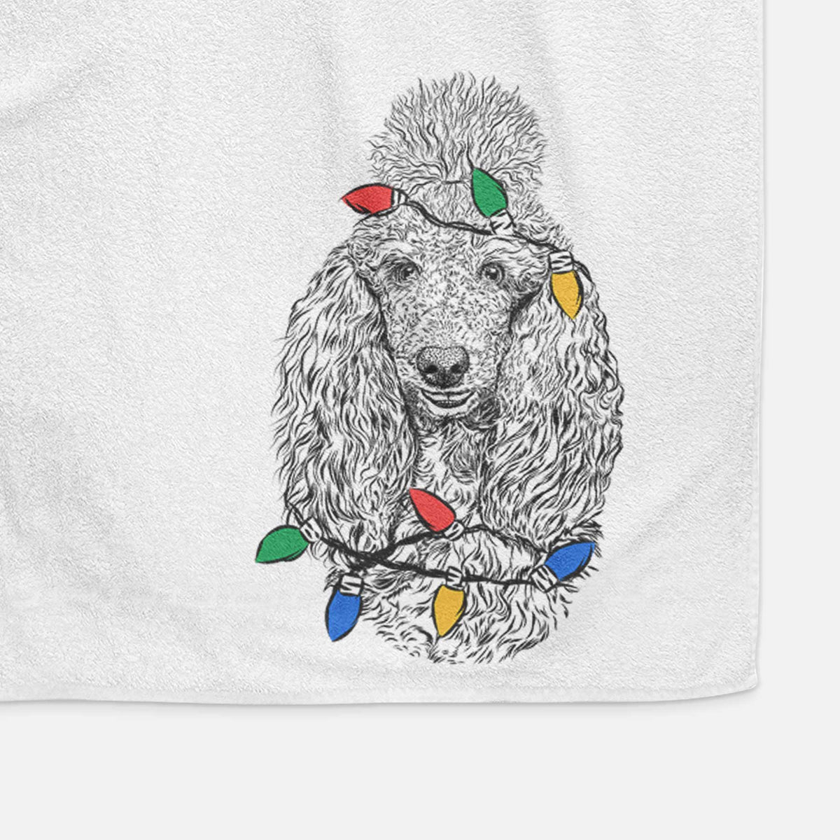 Kenna the Standard Poodle Decorative Hand Towel