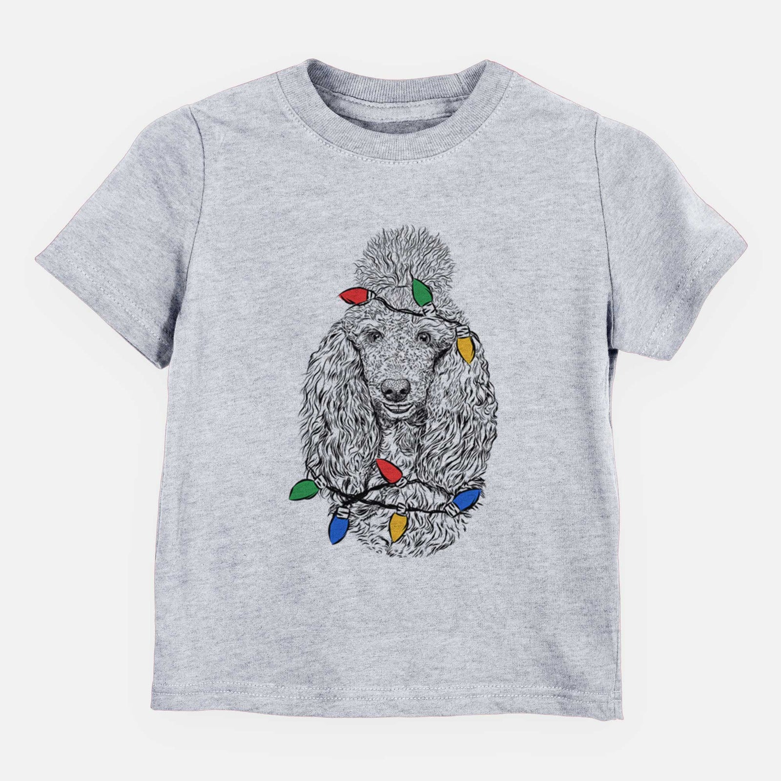 Christmas Lights Kenna the Standard Poodle - Kids/Youth/Toddler Shirt