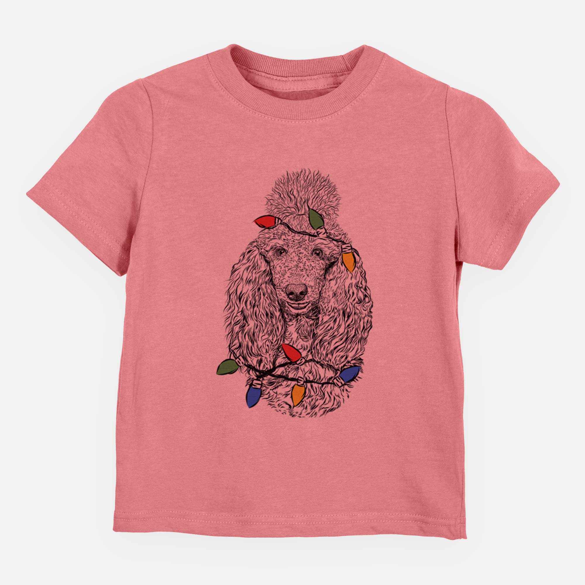 Christmas Lights Kenna the Standard Poodle - Kids/Youth/Toddler Shirt