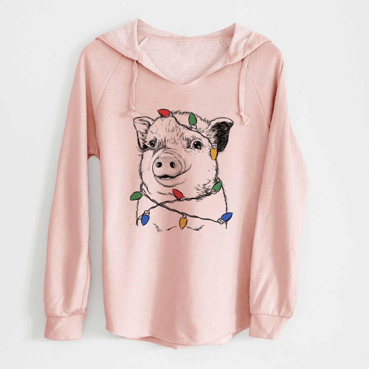 Christmas Lights Kevin the Spotted Pig - Cali Wave Hooded Sweatshirt