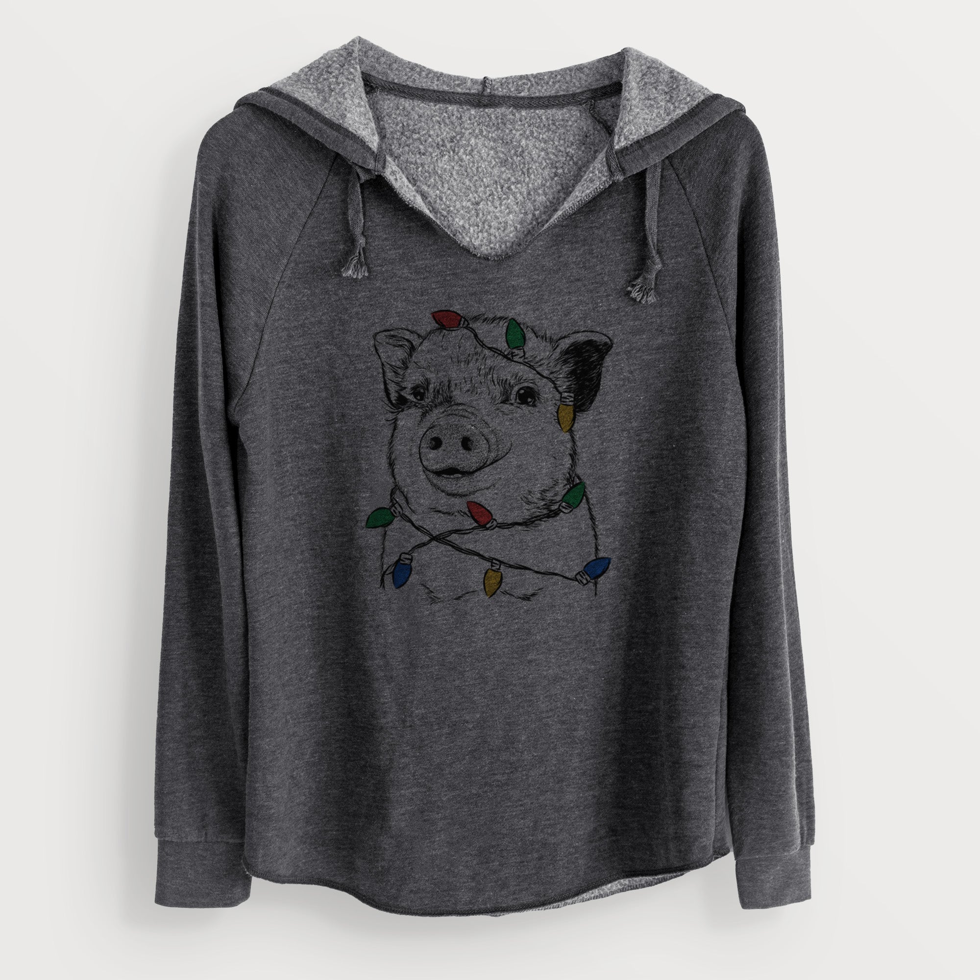 Christmas Lights Kevin the Spotted Pig - Cali Wave Hooded Sweatshirt