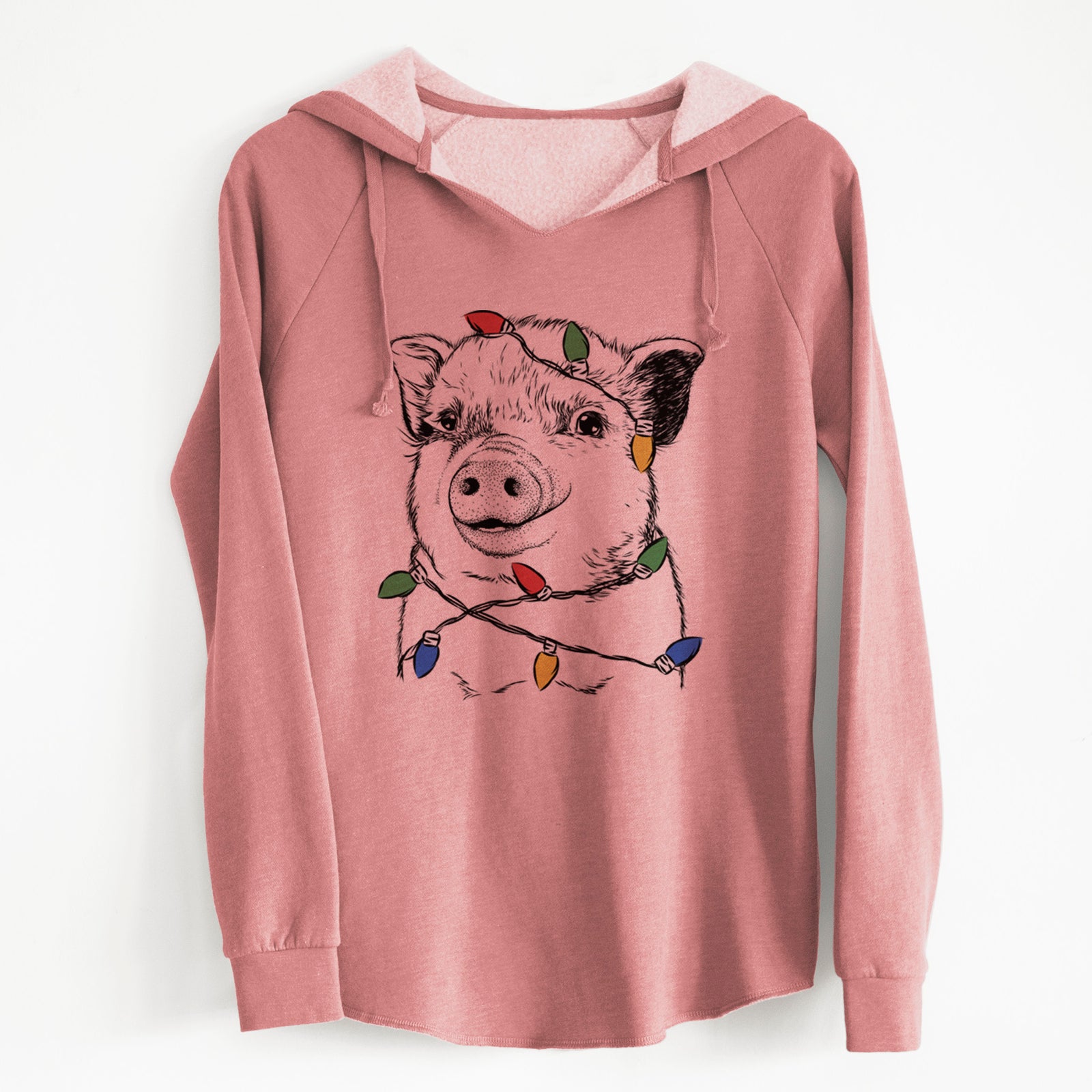 Christmas Lights Kevin the Spotted Pig - Cali Wave Hooded Sweatshirt
