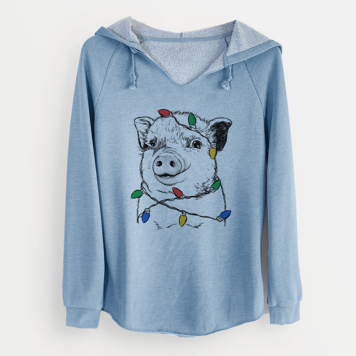 Christmas Lights Kevin the Spotted Pig - Cali Wave Hooded Sweatshirt
