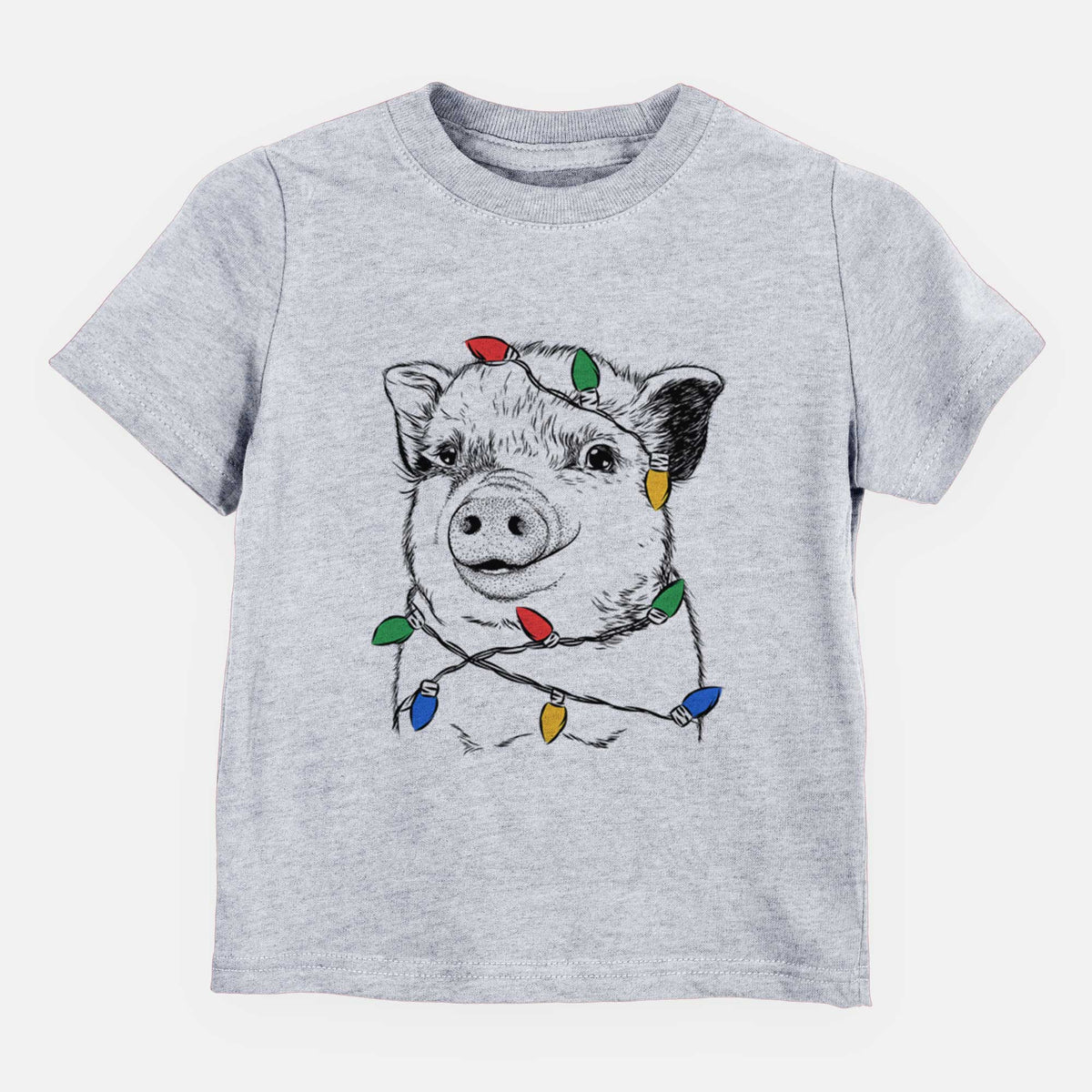 Christmas Lights Kevin the Spotted Pig - Kids/Youth/Toddler Shirt