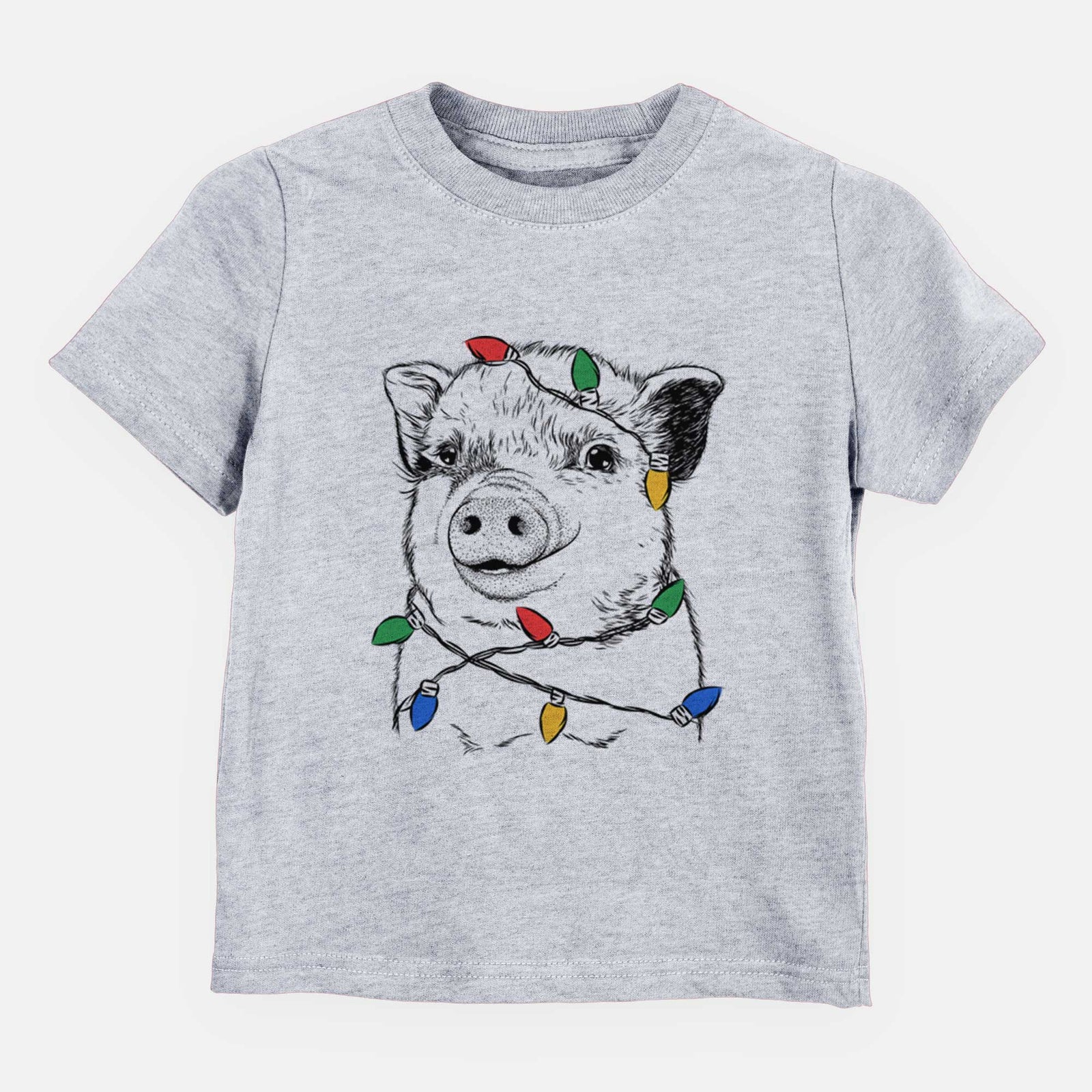 Christmas Lights Kevin the Spotted Pig - Kids/Youth/Toddler Shirt