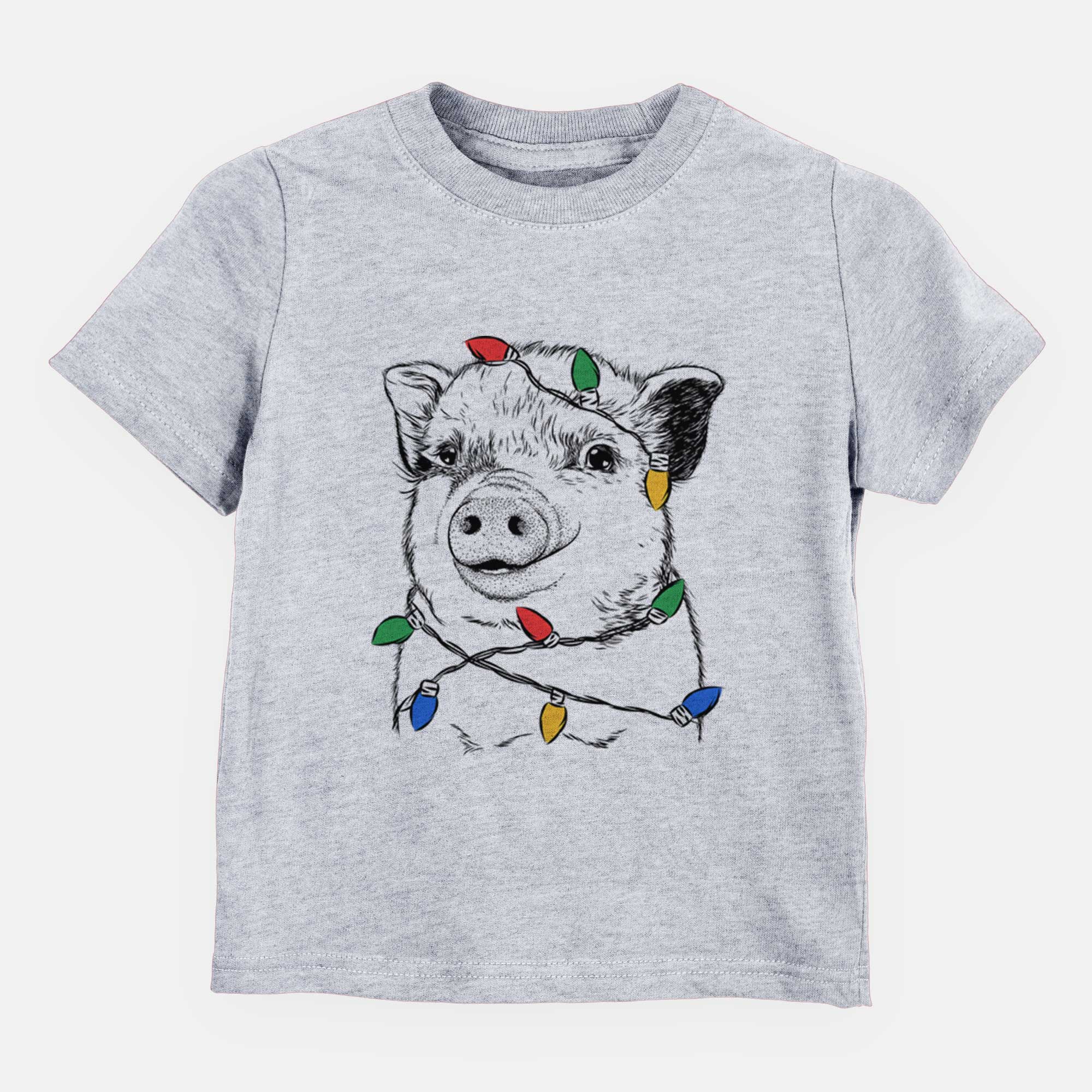 Christmas Lights Kevin the Spotted Pig - Kids/Youth/Toddler Shirt