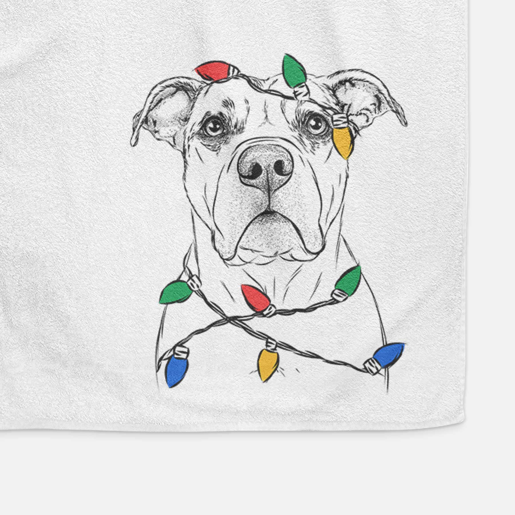 KiaOra the Pitbull Mix Decorative Hand Towel