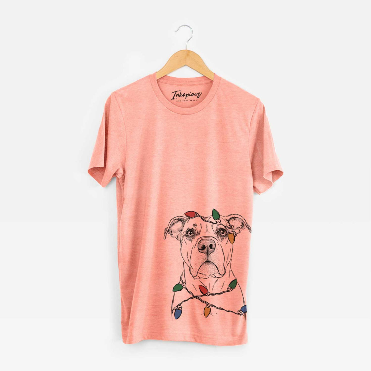 Christmas Lights KiaOra the Pitbull Mix - Unisex Crewneck