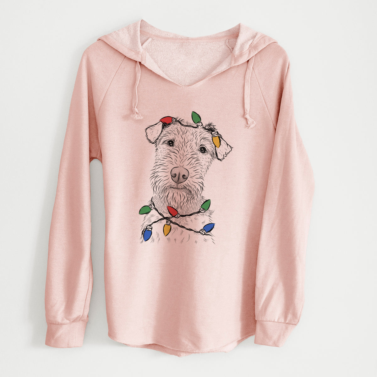 Christmas Lights Kiara the Welsh Terrier - Cali Wave Hooded Sweatshirt