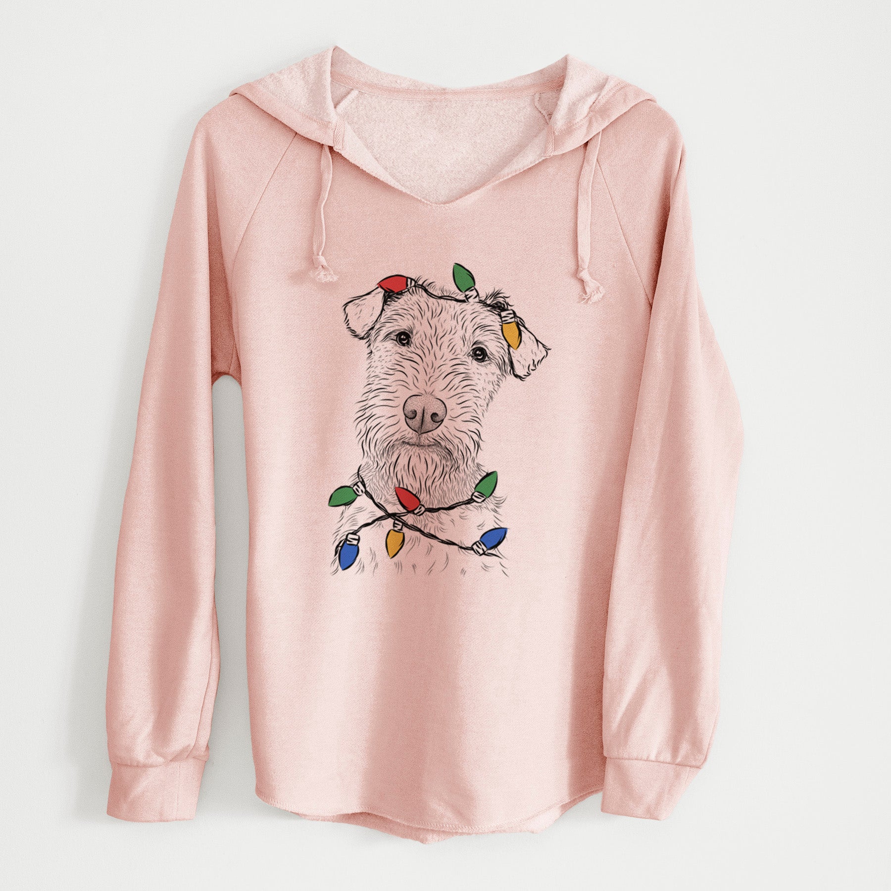 Christmas Lights Kiara the Welsh Terrier - Cali Wave Hooded Sweatshirt
