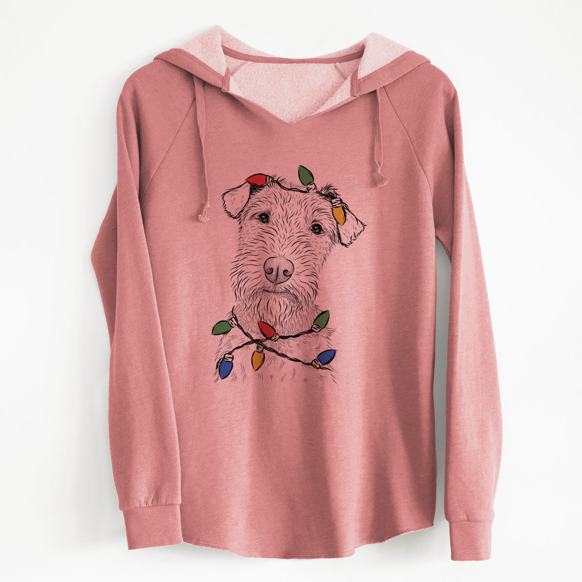 Christmas Lights Kiara the Welsh Terrier - Cali Wave Hooded Sweatshirt