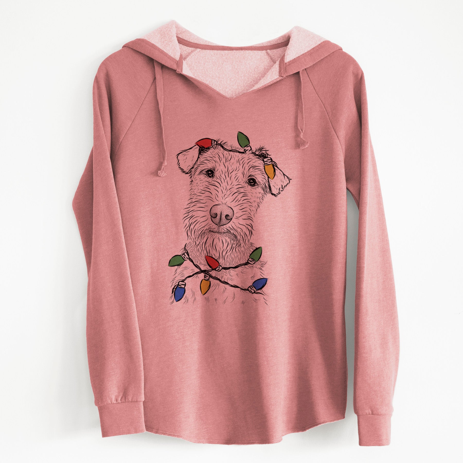 Christmas Lights Kiara the Welsh Terrier - Cali Wave Hooded Sweatshirt