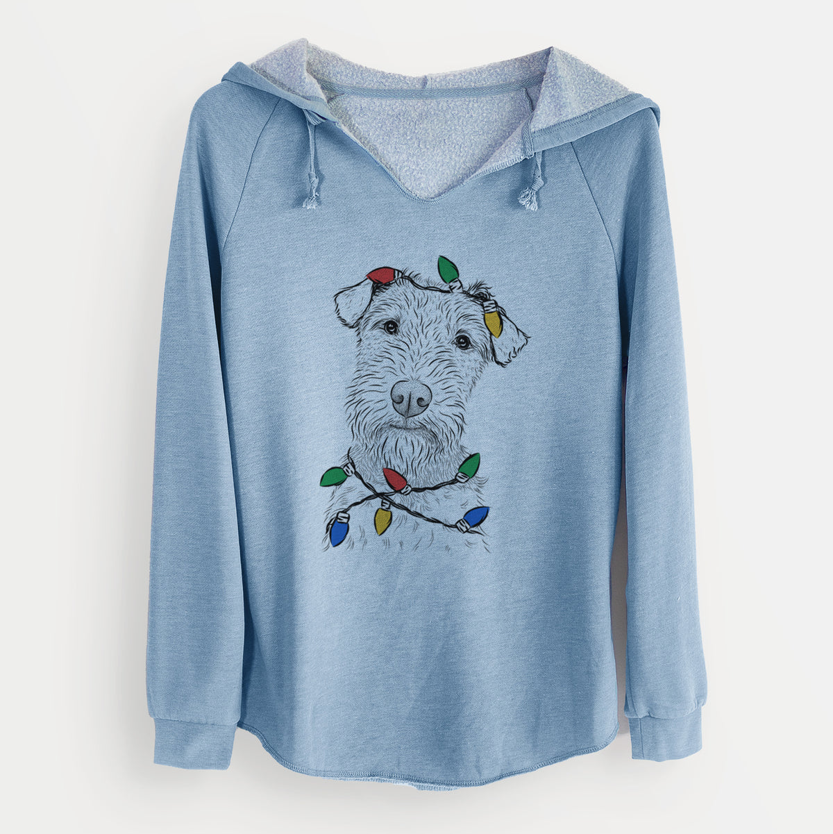 Christmas Lights Kiara the Welsh Terrier - Cali Wave Hooded Sweatshirt