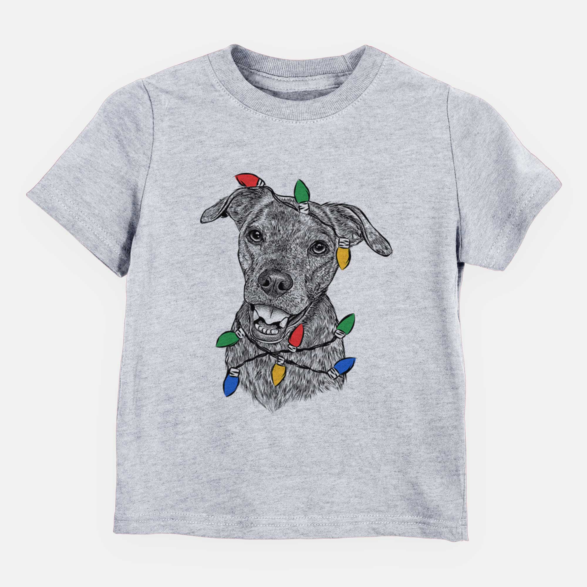 Christmas Lights Kirby the Mountain Cur Mix - Kids/Youth/Toddler Shirt