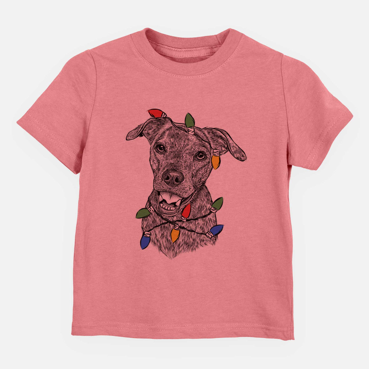 Christmas Lights Kirby the Mountain Cur Mix - Kids/Youth/Toddler Shirt